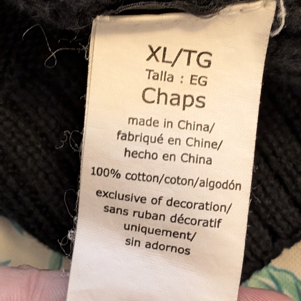 Chaps pullover Navy Blue sweater xl - Picture 5 of 5
